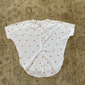 Loft Pretty Cotton Top, Size XS